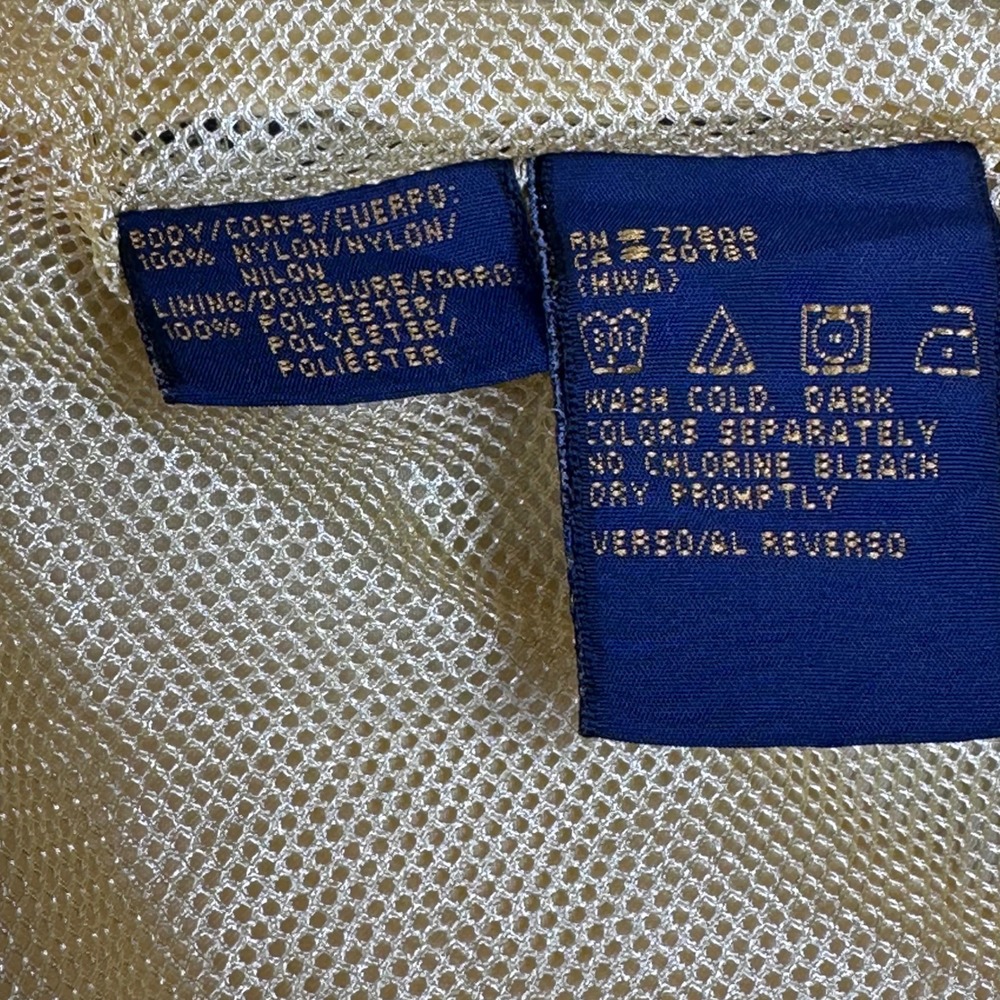 Tommy Hilfiger Golf Windbreaker Anorak Mens XL Yellow Y2K Quarter Zip Hooded - Picture 7 of 10